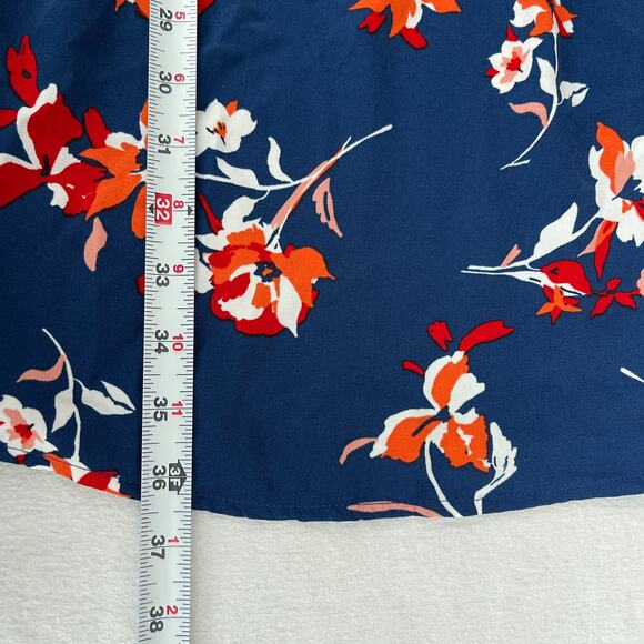 41 HAWTHORN Stitch Fix Trisha Split Neck Dress Blue Women's Size Large - Picture 12 of 14